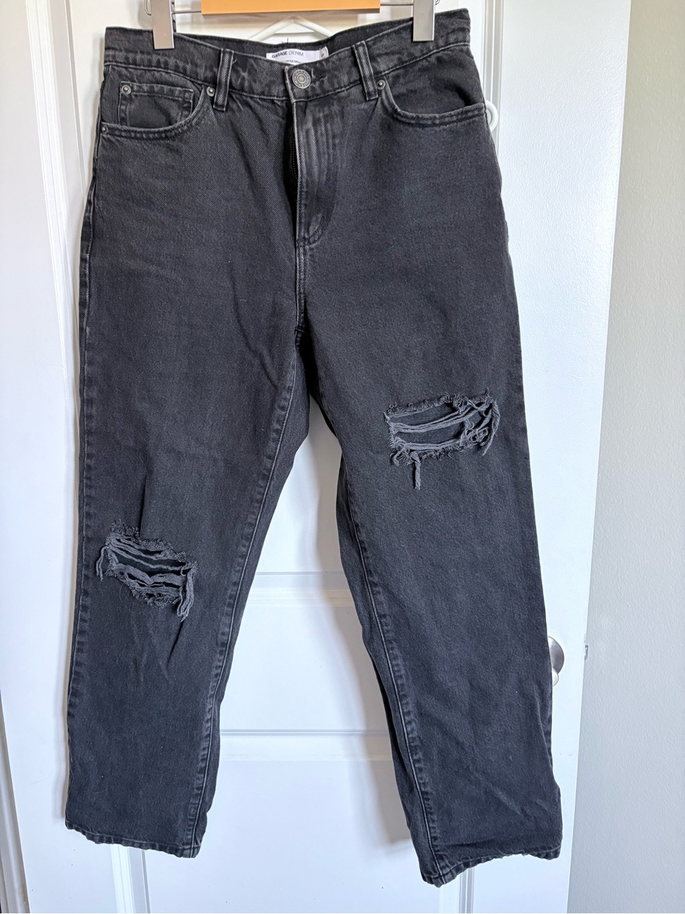 Garage Denim Vintage Straight Jeans in Black